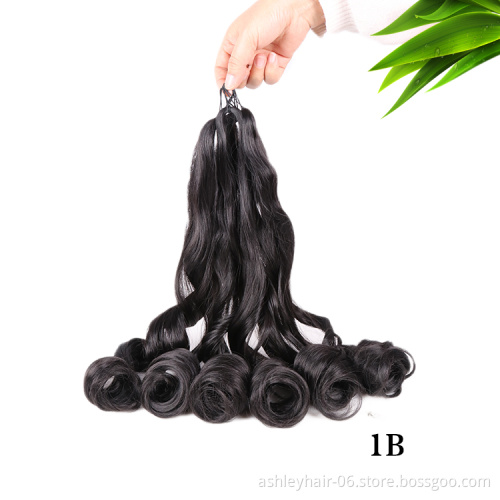 Julianna Synthetic French Curls Spiral Curl Braiding Hair Long Curly 150 Loose Wave Braid Crochet Hair Wavy For Hair Extensions